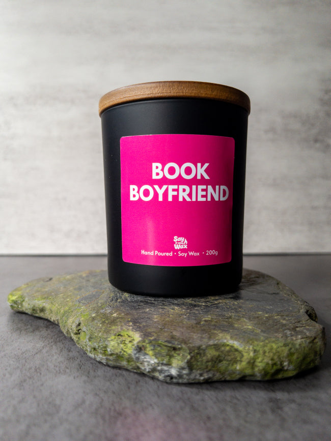 Book Boyfriend Candle