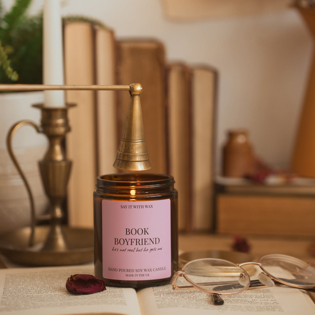 Book Boyfriend Candle
