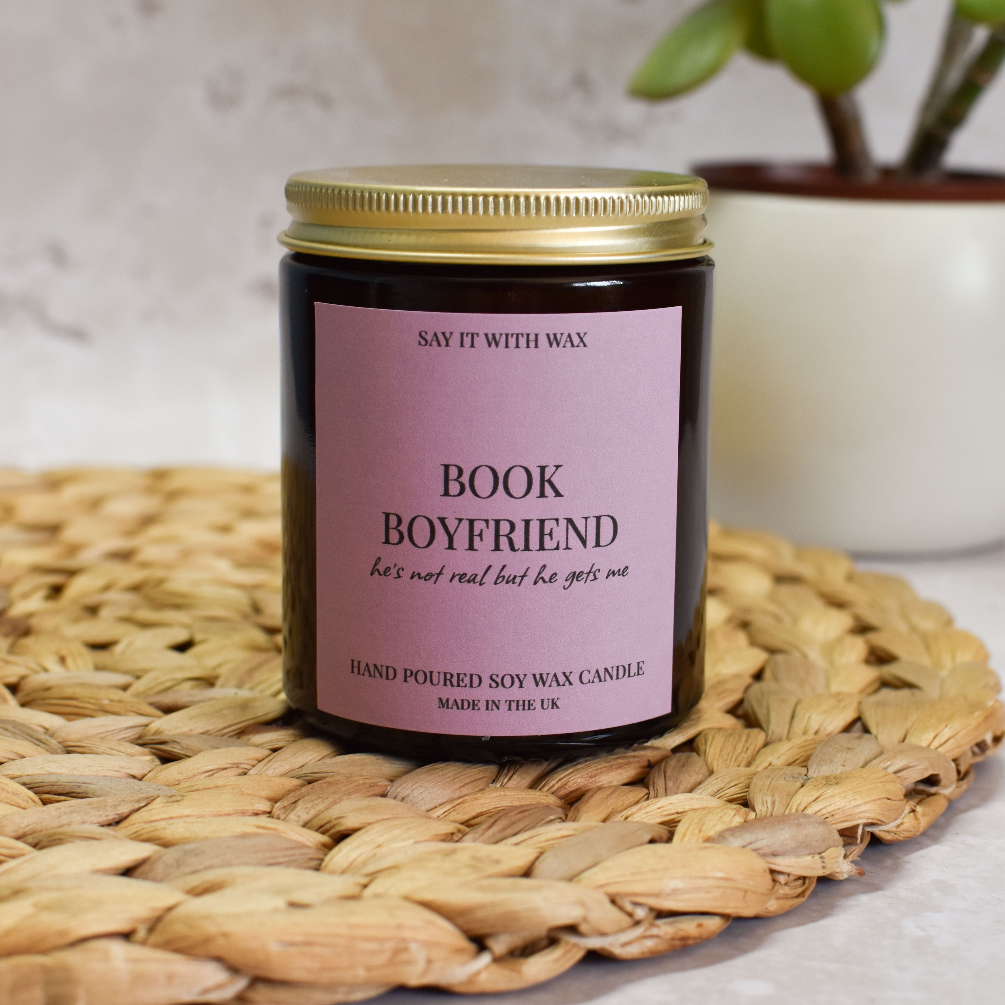 Book Boyfriend Candle